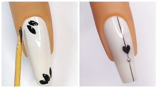 Unhas decoradas simples passo a passo com palito [upl. by Atsahs]