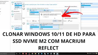 ATUALIZADO COMO CLONAR WINDOWS 1011 DE HDD PARA SSD NVME COM NOVO MACRIUM REFLECT 81 [upl. by Janifer]