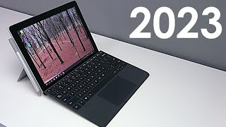 Microsoft Surface Go in 2023 Review [upl. by Alehc]