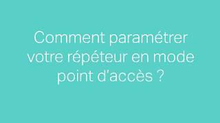 Tutoriel dinstallation  Répéteur WiFi TPLink  Configuration en mode Point daccès [upl. by Nydroj]
