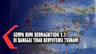 Gempa Bumi Bermagnitudo 53 Di Banggai Tidak Berpotensi Tsunami [upl. by Nylinnej47]