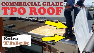 Installing a Commercial TPO Membrane on a RV [upl. by Lotsirb]