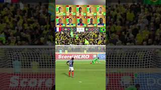 DLS 24 FRANCE vs BRAZIL Penalty Shootout dls24 dreamleaguesoccer2024 dls2025 dls23 dls2024 [upl. by Nuawtna]