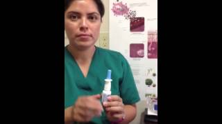 Nasal spray use correct technique [upl. by Pape]