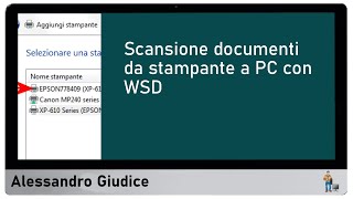 Scansione documenti da stampante a PC con WSD guida completa [upl. by Arriat]