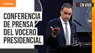 Conferencia de prensa del vocero presidencial Manuel Adorni 06092024 [upl. by Haya]