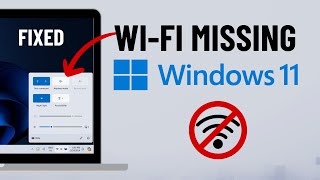 FIXED WiFi Option Missing From Windows 11 [upl. by Adda]