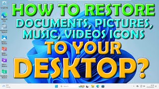 How To Bring Back Folders on Your Desktop in Windows 10 or 11 [upl. by Lanti]