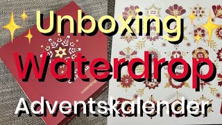 ADVENTSKALENDER UNBOXING  VERLOSUNG  Waterdrop Adventskalender 2023  Was soll das bitte sein [upl. by Bonney264]