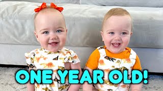 BABY TWINS ONE YEAR OLD UPDATE [upl. by Ulita]