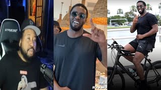 The Star Island Papi Akademiks reacts to Diddy going bicycle riding amp taking pictures with fans [upl. by Ziom869]