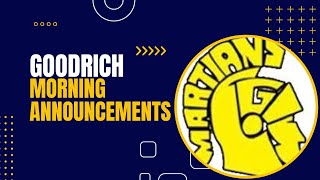 Goodrich High School Announcements Wednesday 22824 [upl. by Bedelia873]