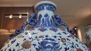 PORCELAIN VASE QIANLONG  moon jar Duong Anh [upl. by Teage]