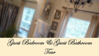 Guest BedroomBathroom Organization Tips amp Tour [upl. by Lewej]