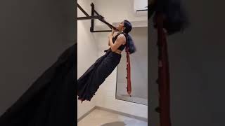 Pull Up Game😍💪 sareeworkout pullup calisthenics indian traditional trending workout fitness [upl. by Anderegg923]