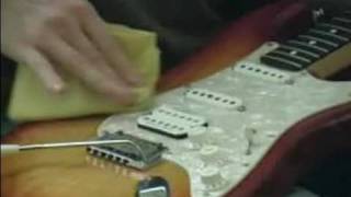 Fender Stratocaster Electric Guitar Setup  How to Clean a Fender Stratocaster Guitar [upl. by Einnig]