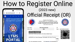 How to register in LTO online  online renewal of motor vehicle registration LTMS 2023 [upl. by Ifar]