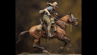 Mounted Trooper Warwickshire Yeomanry Palestine 1917 Tommys War 54mm TW32C02 [upl. by Selestina]