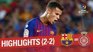 Resumen de FC Barcelona vs Girona FC 22 [upl. by Pozzy]