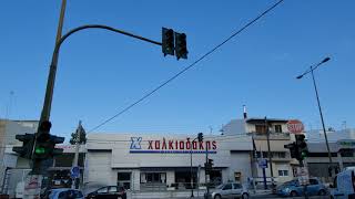 Crete Heraklion Greece traffic lights 6 [upl. by Pimbley]