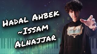 Hadal Ahbek Issam Alnajjar Piano Tutorial [upl. by Claudio139]