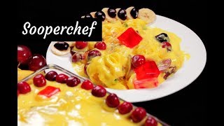 Fruit Trifle Recipe by SooperChef [upl. by Acsicnarf]