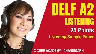 DELF A2 Comprehension Orale Listening Practice Test Online DELF A2 Listening Exam Sample Paper [upl. by Sarid981]