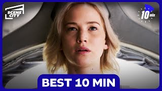 The BEST 10 Minutes  Passengers Jennifer Lawrence Chris Pratt Michael Sheen [upl. by Ettennan]