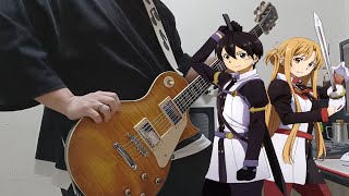 【극장판 SAO】  Catch the Moment  LiSA Guitar cover [upl. by Elehcim]