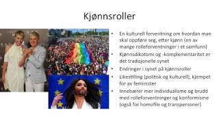 Samfunnsfag  Kultur og kjønnsroller [upl. by Giah]