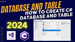 Tutorial 3  how to create a database in aspne  Creating Database using Visual Studio [upl. by Hpotsirhc836]