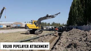 Volvo Excavator Pipelayer Attachment [upl. by Ylrebmic]