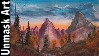 First Attempt at Pastels  Soft Pastel Landscape Time Lapse [upl. by Ardnuhsor402]