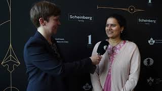 Interview with Koneru Humpy  Round 8  FIDE Candidates [upl. by Tanberg250]