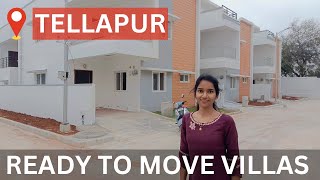 Ready To Move Villas  Tellapur  Duplex amp Triplex villas for sale tellapur villasforsale [upl. by Leahcimluap327]