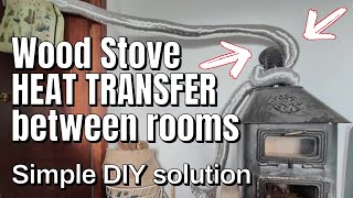 WOOD STOVE How To Heat MULTIPLE Rooms WITHOUT Electricity DIY HACK [upl. by Allard643]