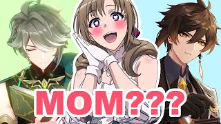 Mom reacts to ALL Genshin Impact characters [upl. by Skipton]