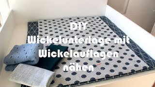 DIY Wickelunterlage mit wechselbarer Wickelauflage für den Wickeltisch nähen [upl. by Harriott]