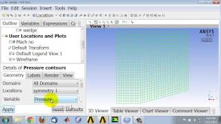 Supersonic Flow Over a Wedge Using Ansys Workbench — Pressure Contours [upl. by Duane]