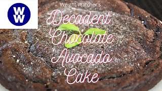 Weight Watchers Decadent Chocolate Avocado Cake  Weight Watchers Dessert Recipes [upl. by Andee]