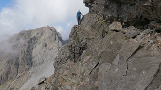 Sgurr Alasdair and Sgurr Mhic Choinnich via Collies Ledge Black Cuillin Isle of Skye 230821 [upl. by Florentia]