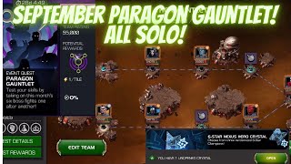 September Paragon Gauntlet Special Objective Complete All Solo MCOC [upl. by Nomelc114]