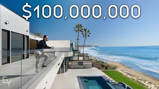 Inside a 100000000 Oceanfront Mansion in Malibu California [upl. by Earlie956]