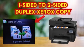 1 sided to 2 sided duplex xerox copy  hp duplex xerox copy  hp printer duplex copy video copy [upl. by Gnak602]