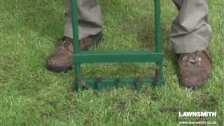 How to Aerate Spike amp Hollow Tine a Lawn [upl. by Celestina]