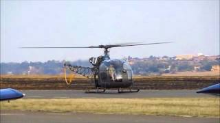 Alouette II at Swartkops Warbirds Airshow 2012 [upl. by Yarvis]