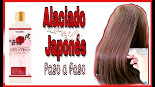 ALACIADO JAPONES PASO A PASO  KERATINA NAGAMA [upl. by Genie]