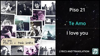 Piso 21  Me llamas Lyric Video Oficial [upl. by Notsrik]