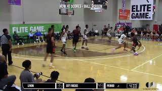 Keyshuan Tillery  City Rocks  2024 Nike EYBL Highlights [upl. by Hannahs]