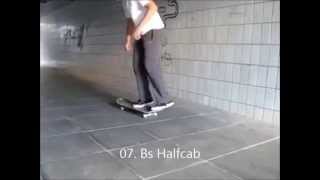 50 easy skateboard tricks [upl. by Nnylorac]